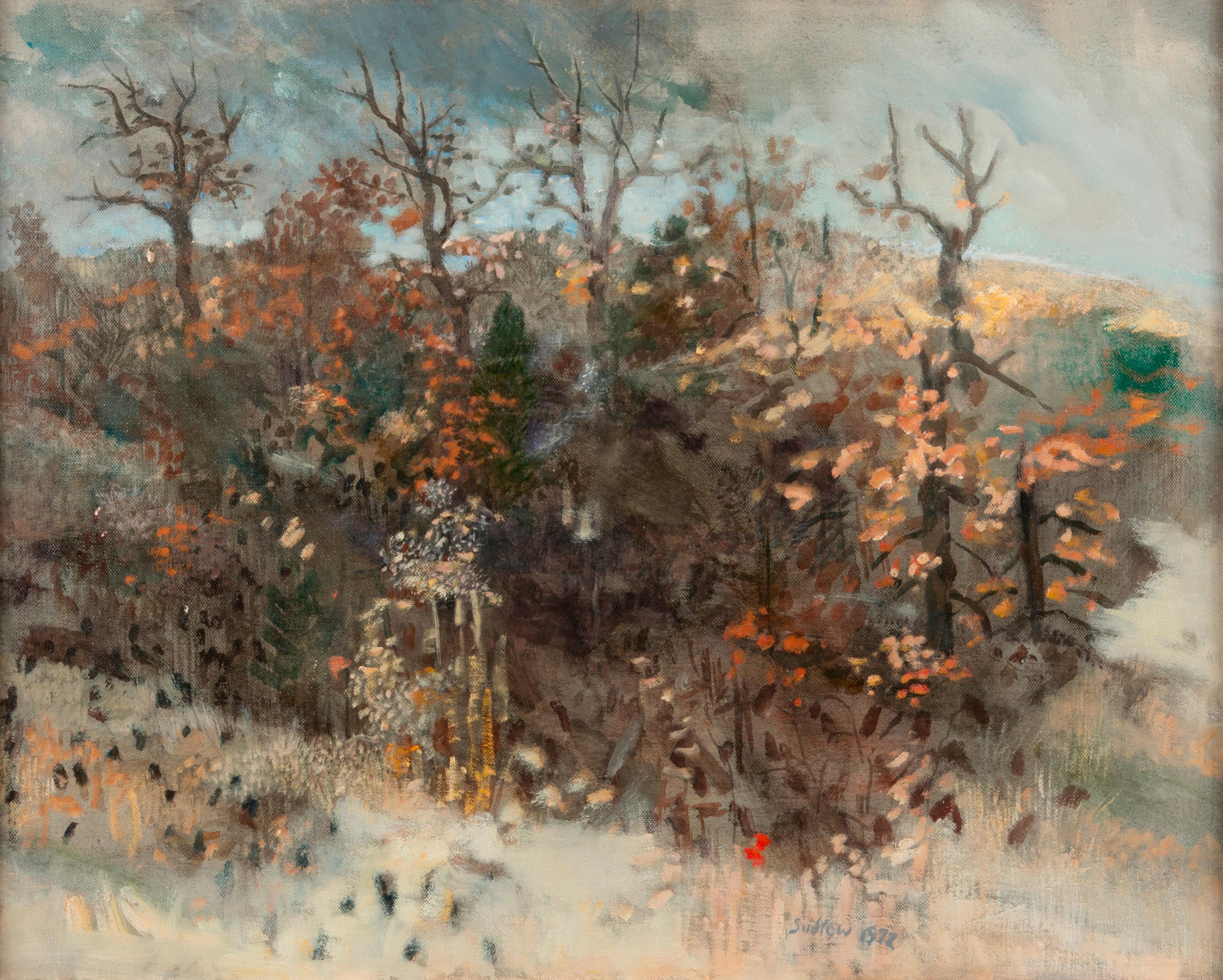 Appraisal: ROBERT SUDLOW 'WINTER WOOD' OIL ON CANVAS Robert Sudlow American