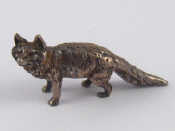 Appraisal: A silver model of a fox Import marks for London