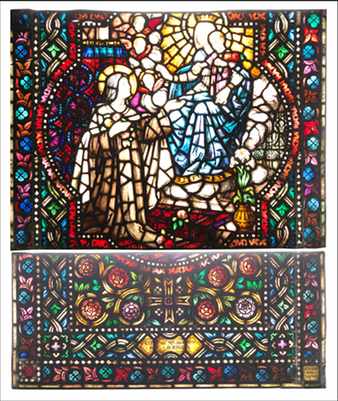 Appraisal: A Franz Mayer Co Stained Glass Pictorial Late th Century