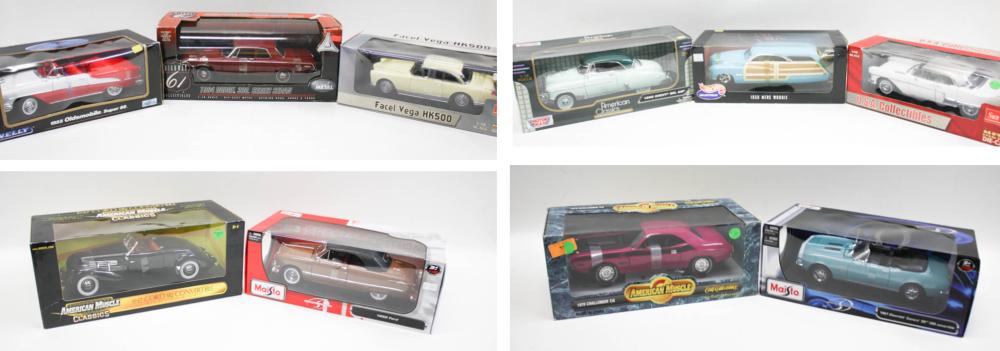 Appraisal: COLLECTION OF TEN CAST METAL MODEL CARS scale including by