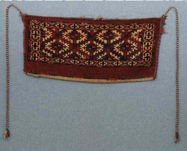 Appraisal: A YOMUT MAFRASH OR TENT BAG late th Century with