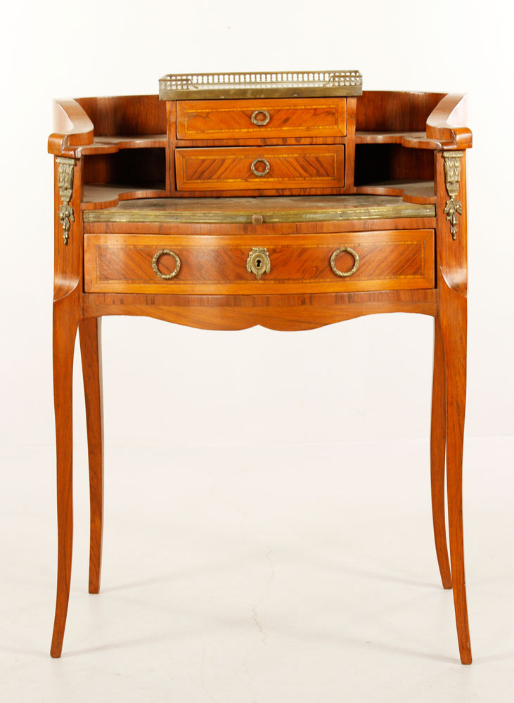 Appraisal: - French Style Fruitwood Butler's Desk French style butler's desk