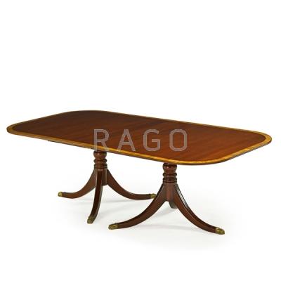 Appraisal: FEDERAL STYLE PEDESTAL BASE DINING TABLE Condition Report