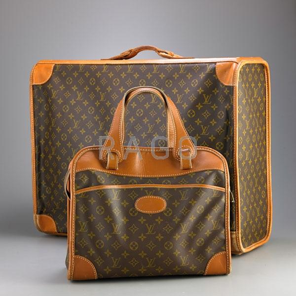 Appraisal: TWO PIECES LOUIS VUITTON LUGGAGE Condition Report