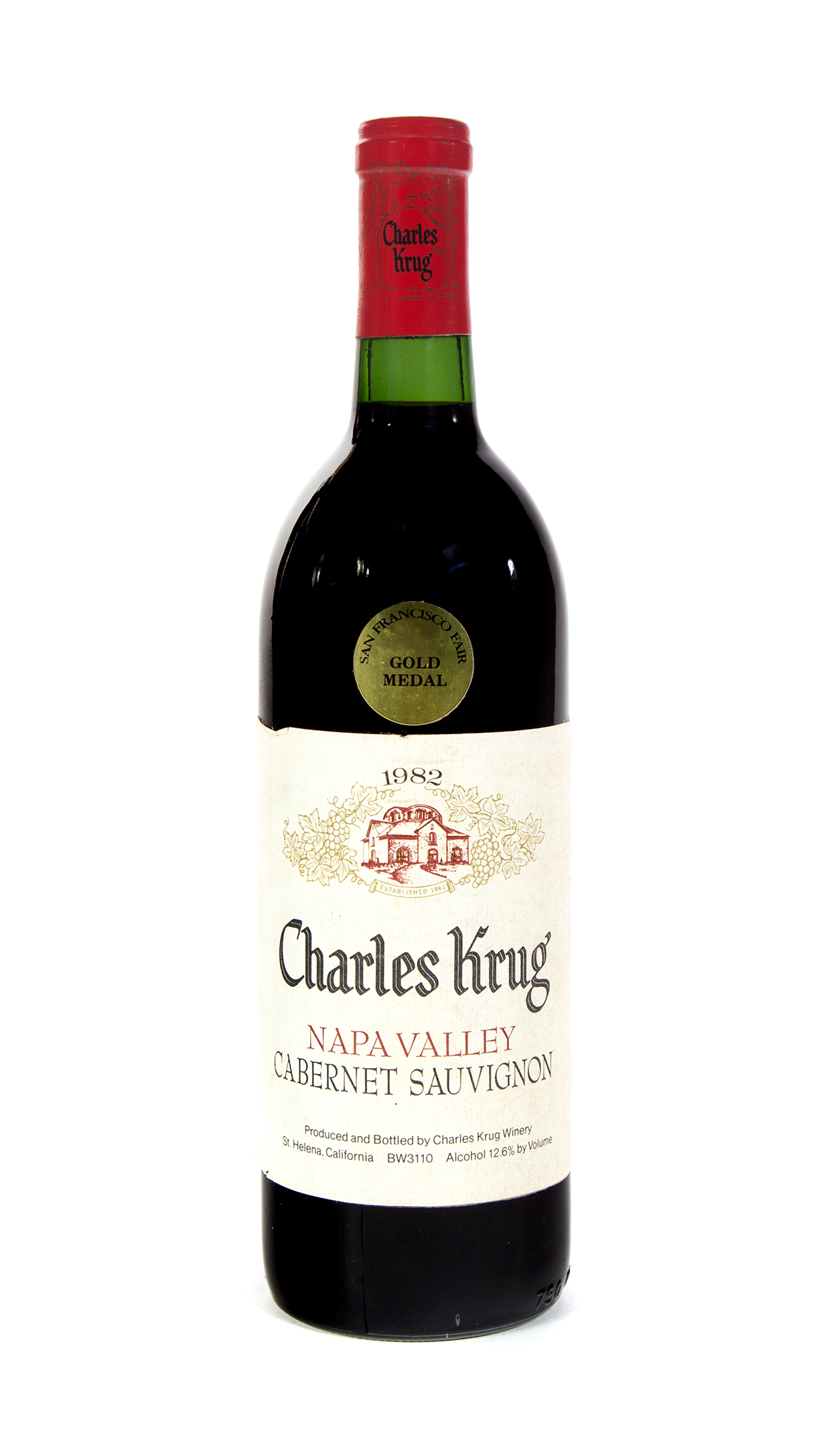 Appraisal: CHARLES KRUG CABERNET SAUVIGNON Napa Valley bottle ml