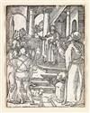 Appraisal: ALBRECHT D RER Three woodcuts from the Small Passion Christ