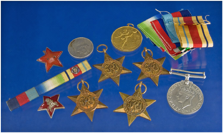 Appraisal: Collection Of WW War Medals Comprising - Medal The -