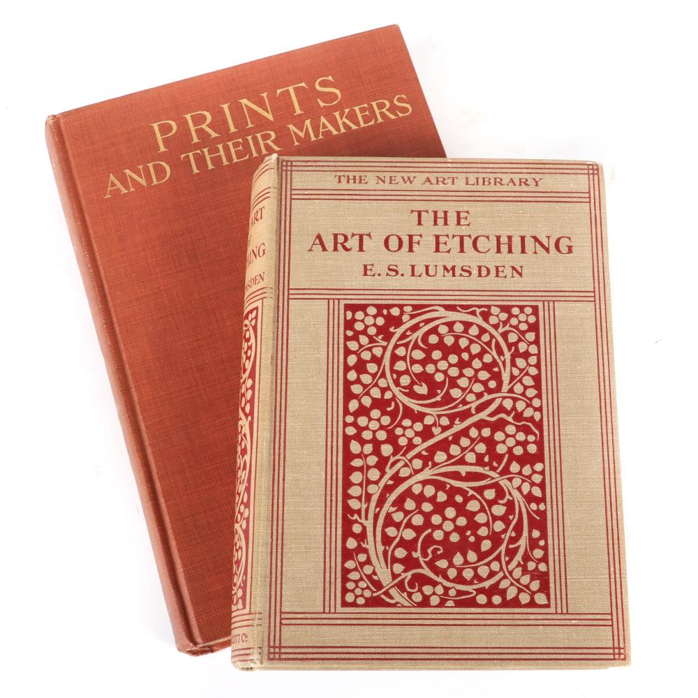 Appraisal: TWO ANTIQUE ART REFERENCE BOOKS THE ART OF ETCHING BY