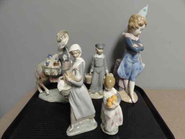 Appraisal: Lladro Porcelain Figures From a Larchmont NY estate Dimensions largest