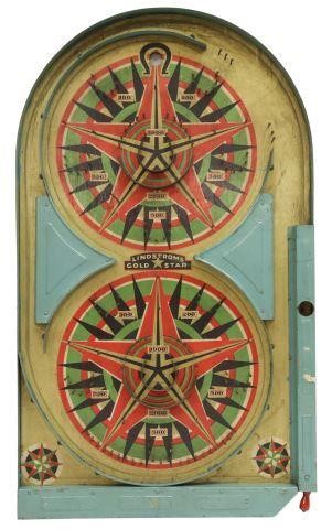 Appraisal: Bagatelle metal and wood game Lindstrom 'Gold Star' Games Bridgeport