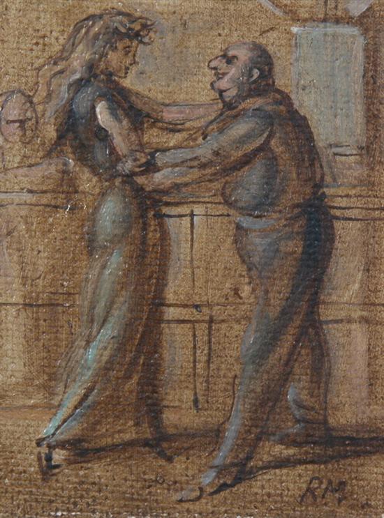 Appraisal: REGINALD MARSH American - DANCERS initialed lower right Oil on