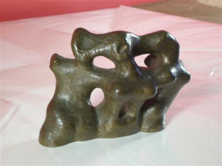 Appraisal: HAZEL RUTHVEN ARMOUR SCOTTISH - ORGANIC FORMS Bronze cm x