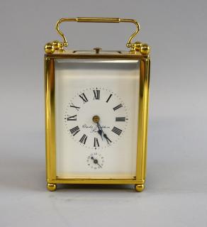 Appraisal: Charles Frodsham of London Brass and glass repeating carriage clock