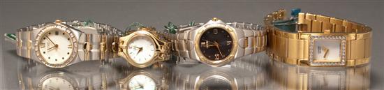 Appraisal: Four ladies' Citizen Eco-Drive stainless steel wrist watches