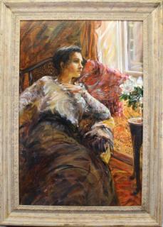 Appraisal: Pamela Neil th C Woman near a Window Pamela Neil