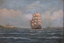 Appraisal: P P Taft Continental School th Century A ship portrait