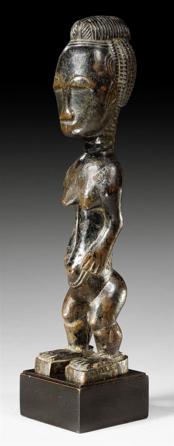 Appraisal: BAULE FIGURE Ivory Coast H cm Provenance Belgian private collection