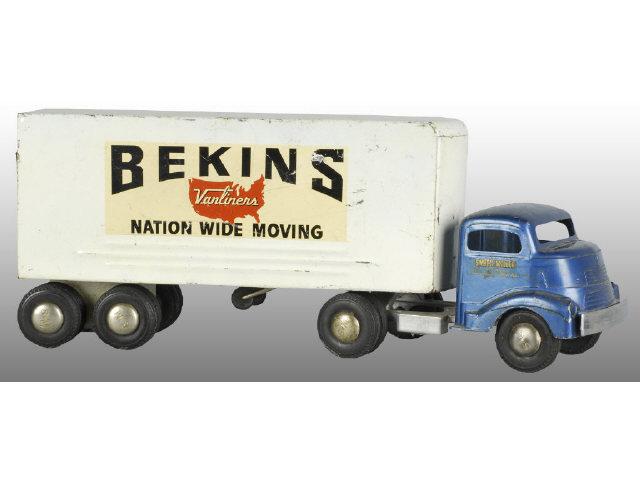 Appraisal: Pressed Steel Smith Miller GMC Bekins Van Description Circa Overall