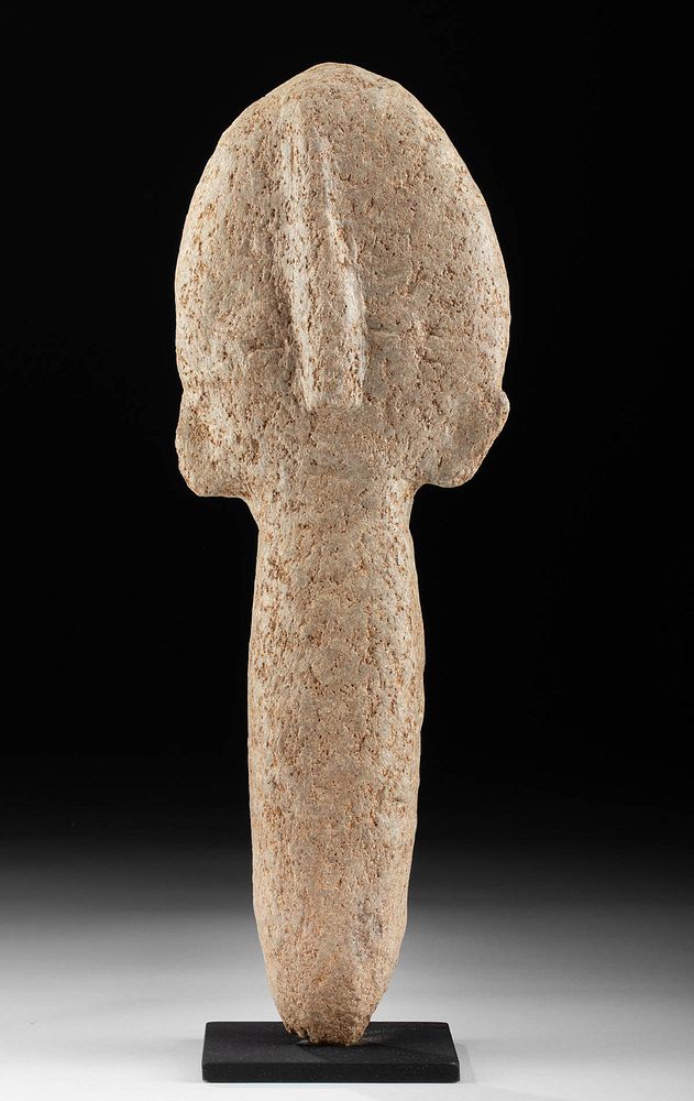 Appraisal: African Bura Stone Anthropomorphic Figure West Africa present day Niger