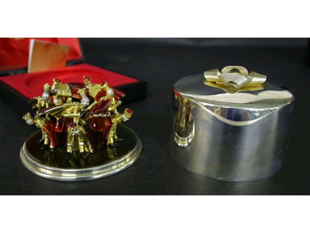 Appraisal: Stuart Devlin silver surprise Christmas box limited edition 'Ten Lords