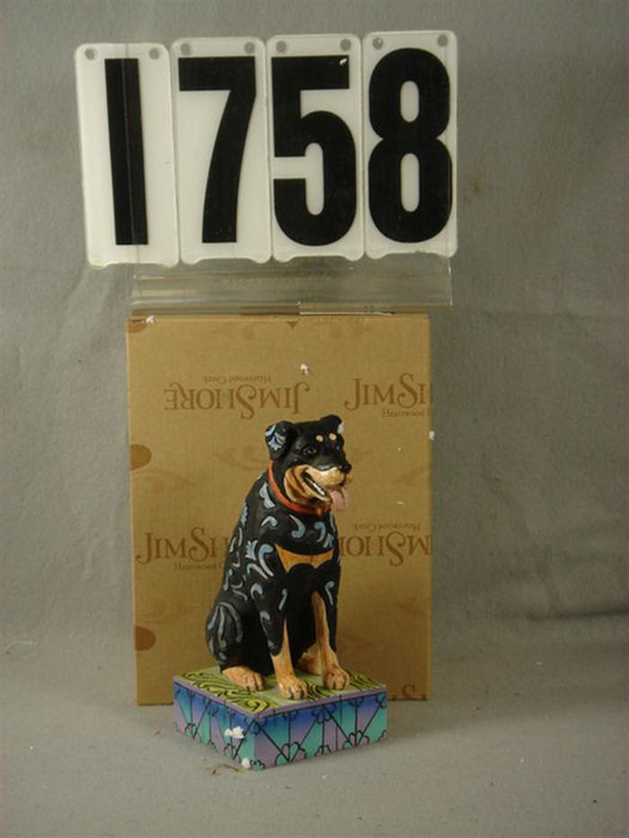 Appraisal: Jim Shore Heartwood Creek Roddie Rottweiler Figurine number mint in