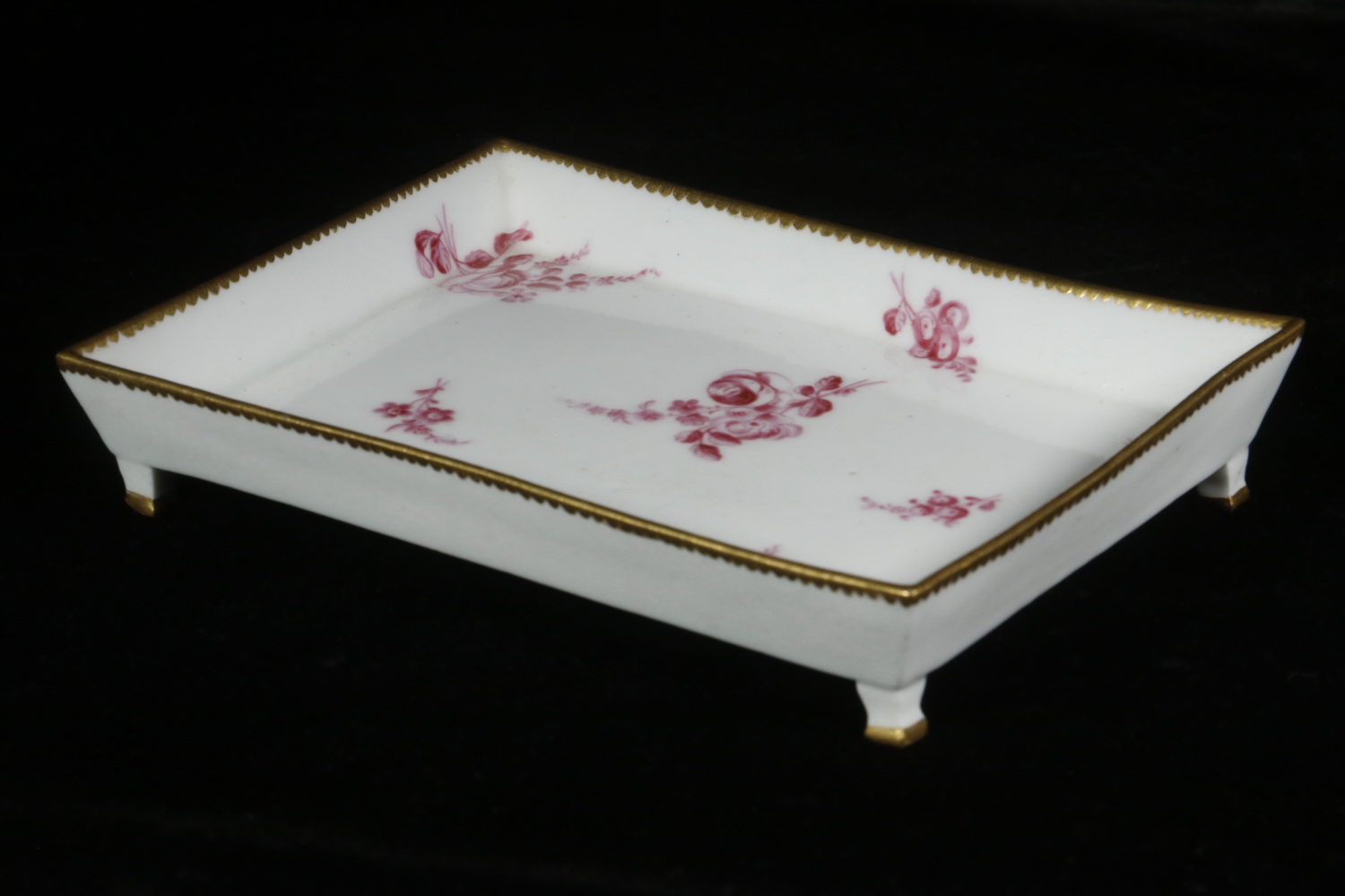 Appraisal: VINCENNES PORCELAIN TRAY Mid- th c Vincennes French Soft Paste