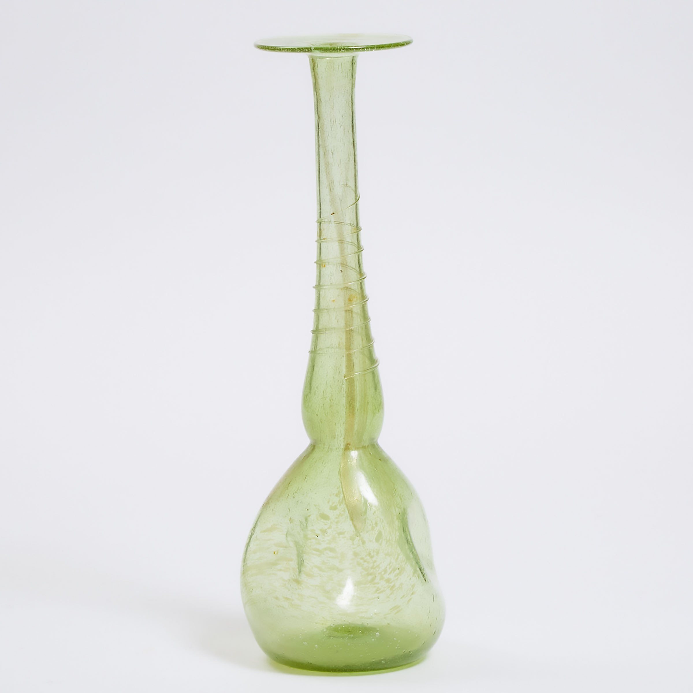 Appraisal: Clutha Aventurine Green Glass Vase Christopher Dresser for James Couper