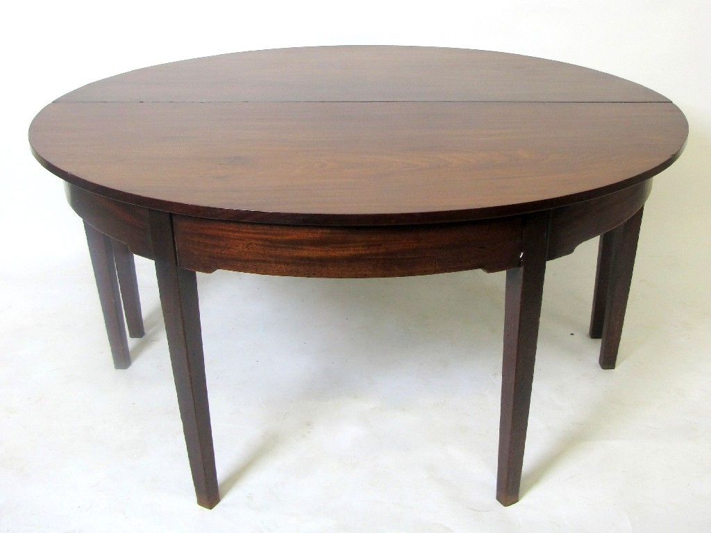 Appraisal: A late th early th Century D-ended dining table with