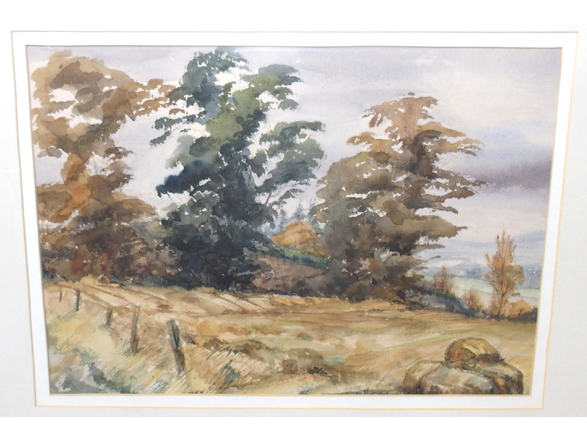 Appraisal: RAY LAWSON Trees - Invernesshire watercolour