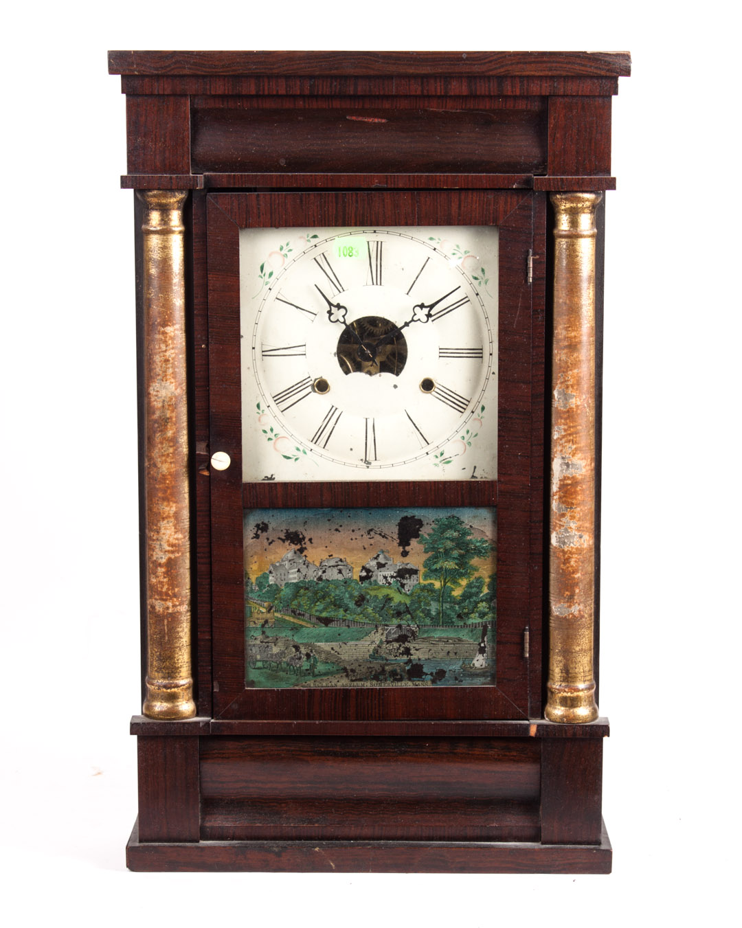 Appraisal: American Classical rosewood shelf clock circa Forestville Manufacturing Co rosewood