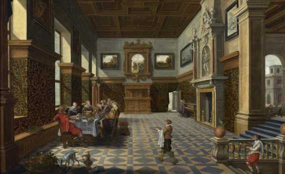 Appraisal: BASSEN BARTHOLOMEUS VAN circa - The Hague A festive company