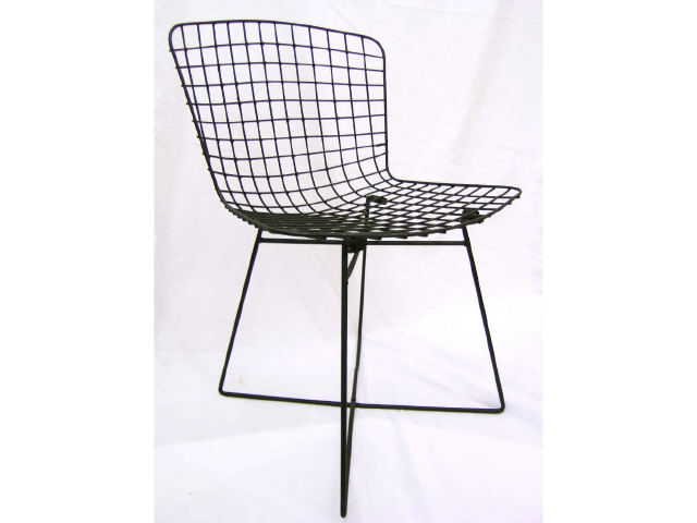 Appraisal: Set of four wire chairs designed by Harry Bertoia American