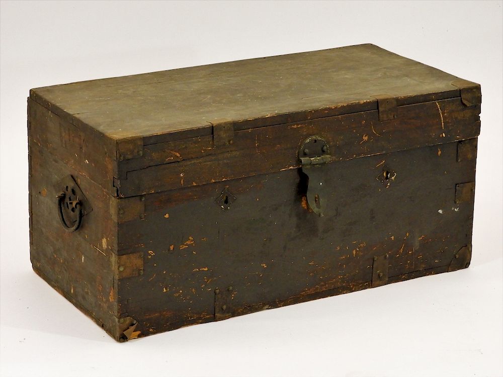 Appraisal: Spanish American War ID'd Military Camphor Chest California th Century