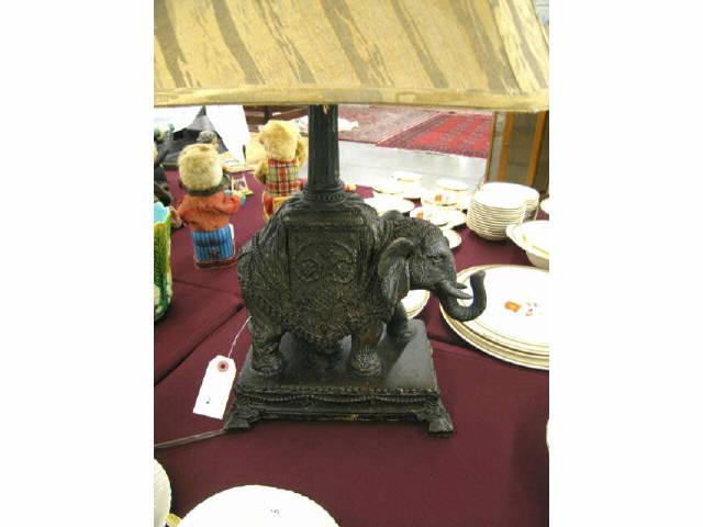 Appraisal: Pair of Figural Elephant Table Lamps