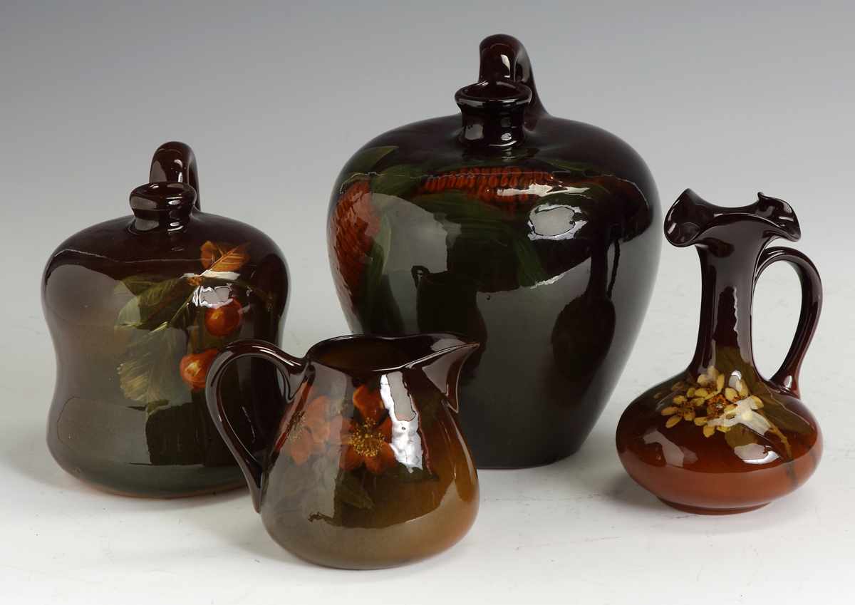 Appraisal: Group of Louwelsa Rookwood Pottery Condition Some overall crazing otherwise