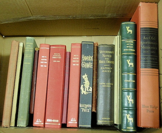 Appraisal: - Books- vols equestrian and sporting subjects to incl Maryland