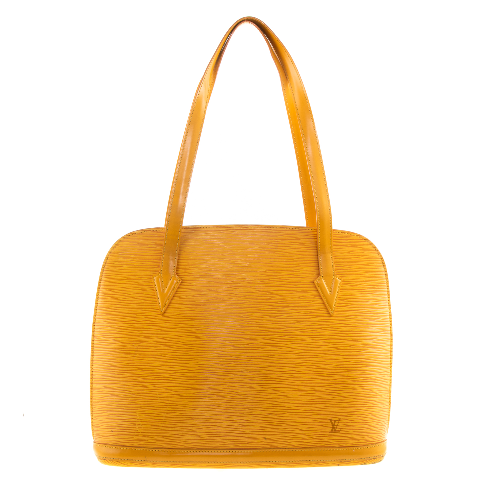 Appraisal: A LOUIS VUITTON EPI LUSSAC A yellow Epi leather Louis