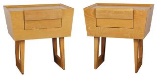 Appraisal: Lot of Paul Laszlo for Brown-Saltman side tables each having