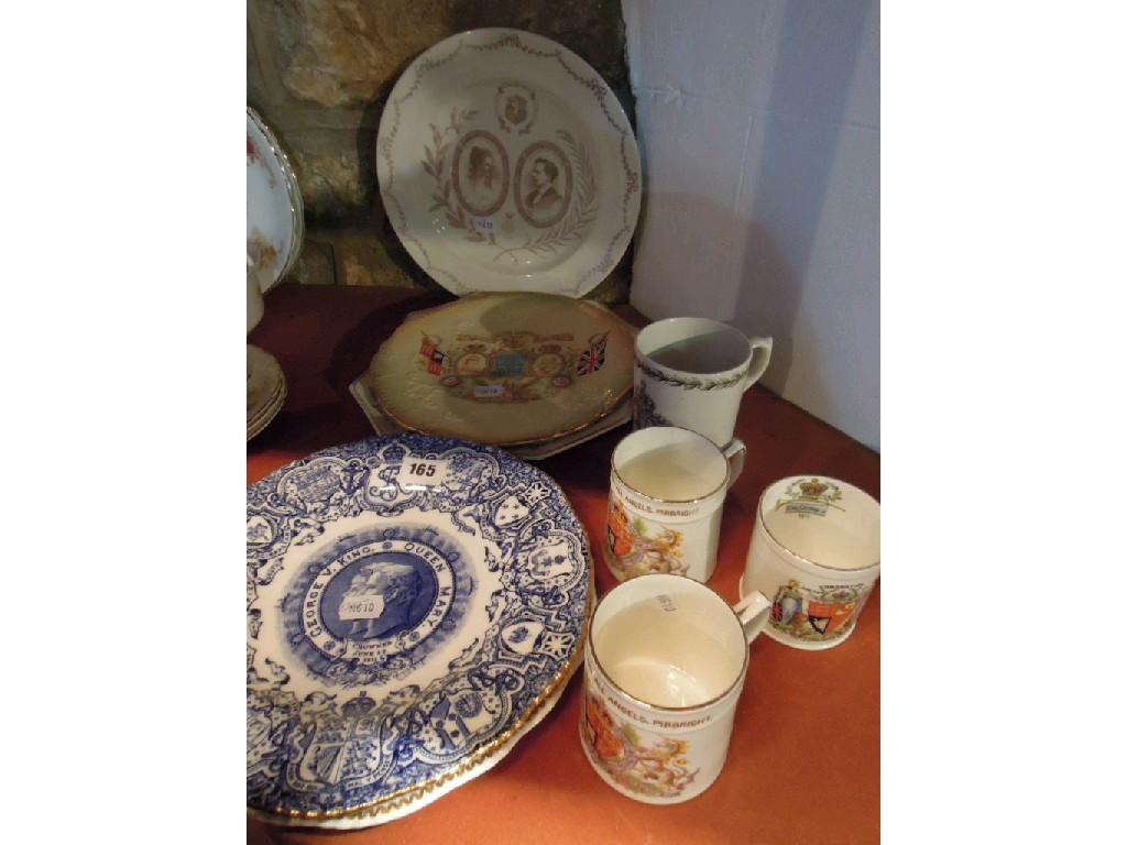 Appraisal: A collection of Royal Commemorative wares including two Coalport blue