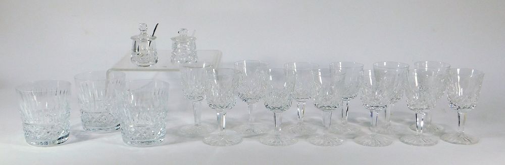 Appraisal: Waterford Crystal Cordial Tumbler Cellar Group Ireland th Century Group