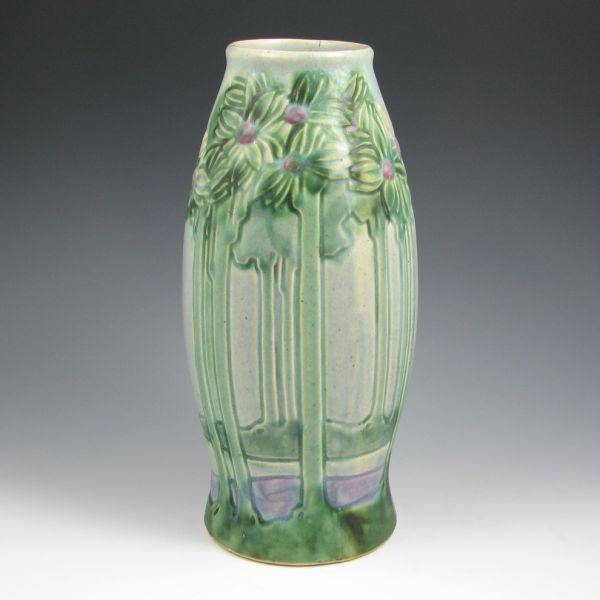 Appraisal: Roseville Vista - vase with scenic decoration Partially marked -