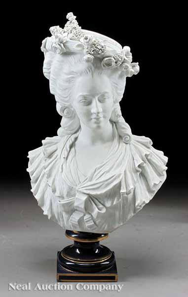 Appraisal: A French Bisque Portrait Bust of Marie-Th r se Louise