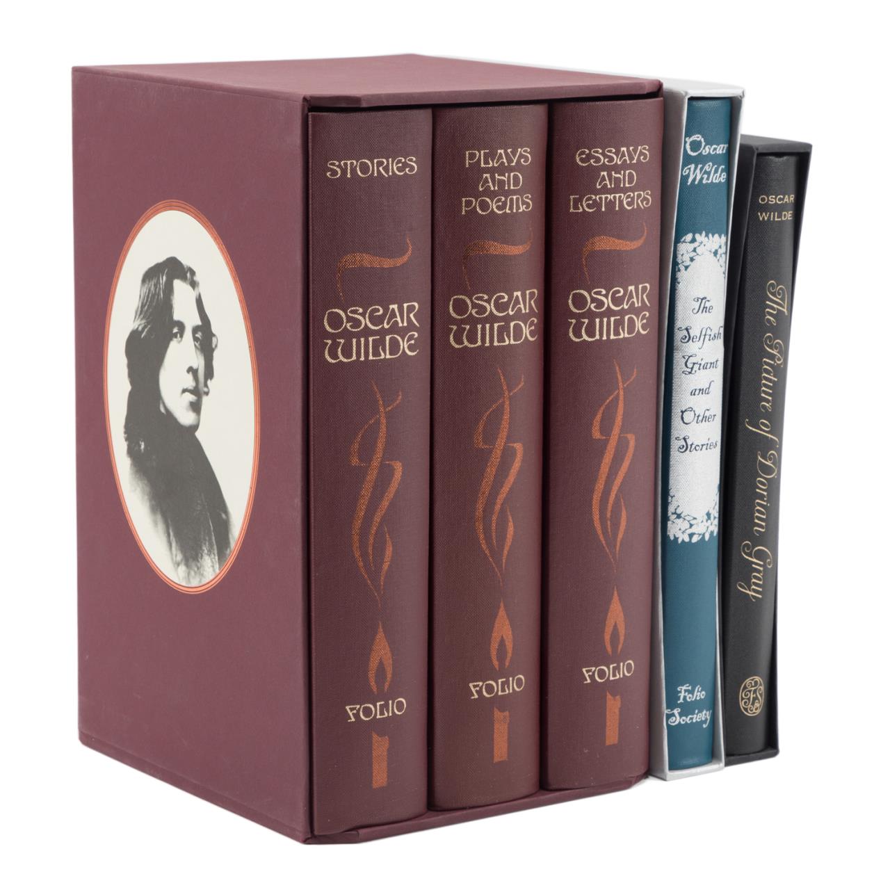 Appraisal: FIVE FOLIO SOCIETY HARDCOVER OSCAR WILDE BOOKS Set of five