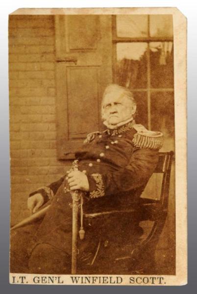 Appraisal: Lieutenant General Scott Winfield CDV Description seated view dress Eppelletts