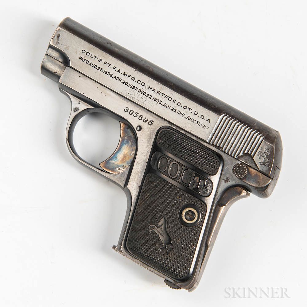 Appraisal: Colt Model Hammerless Pocket Pistol Colt Model Hammerless Pocket Pistol