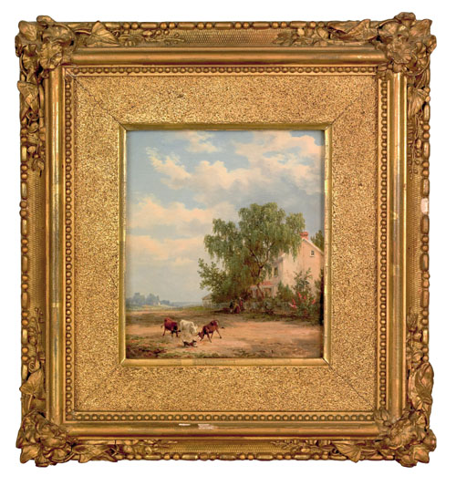 Appraisal: Xanthus Russell Smith American - oil on panel landscape with