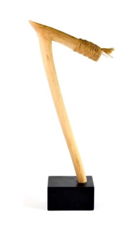 Appraisal: MODEL AXEModel axe no blade with rattan handle Mounted on