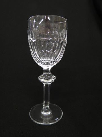 Appraisal: Waterford Curraghmore CutCrystal Wines signed excellent