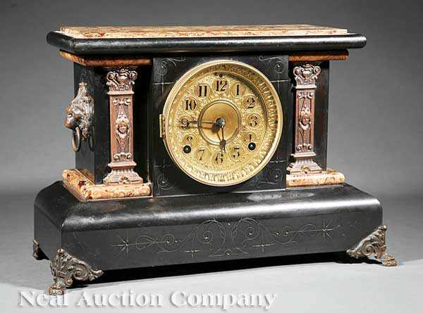 Appraisal: An Antique American Adamantine Mantel Clock by Seth Thomas gilt