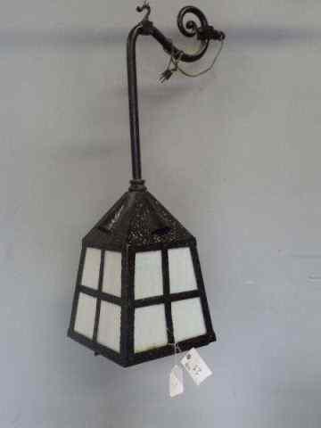 Appraisal: Converted Outdoor Lantern Style Chandelier withArm From a Manhattan lighting